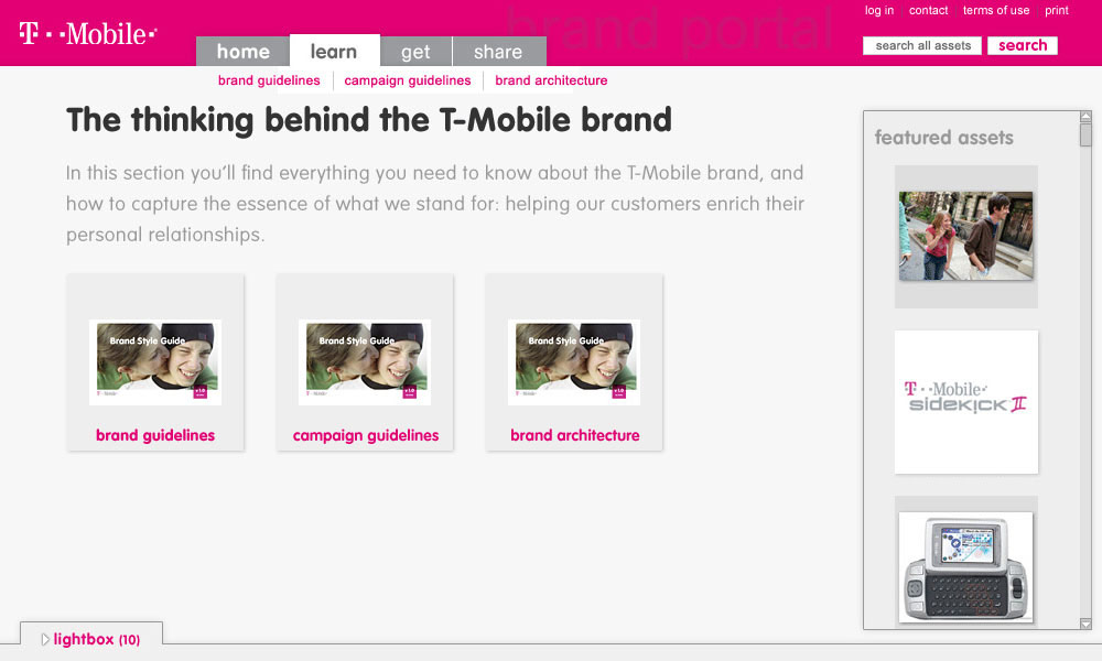 T-Mobile Brand Portal - Learn